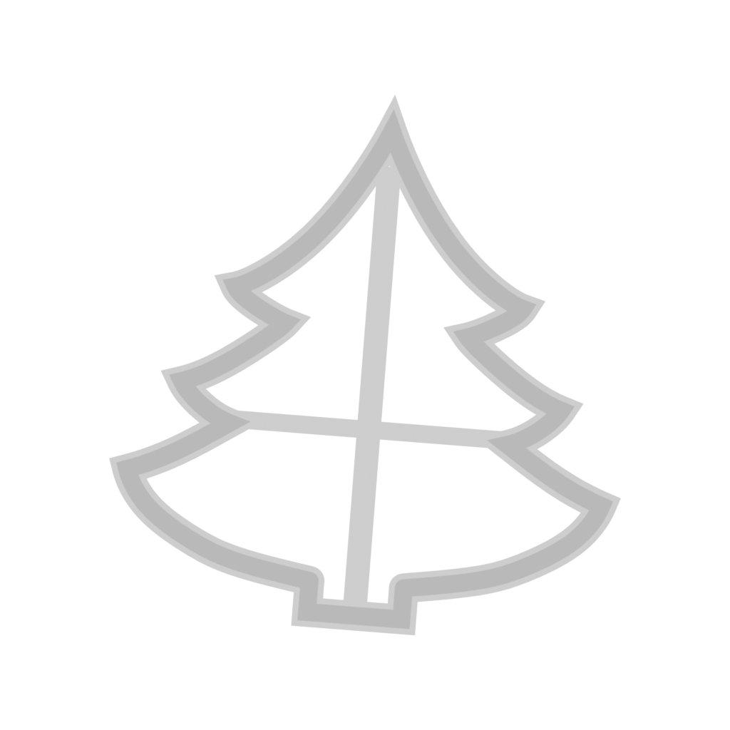 christmas Tree B cookie cutter 103 top
